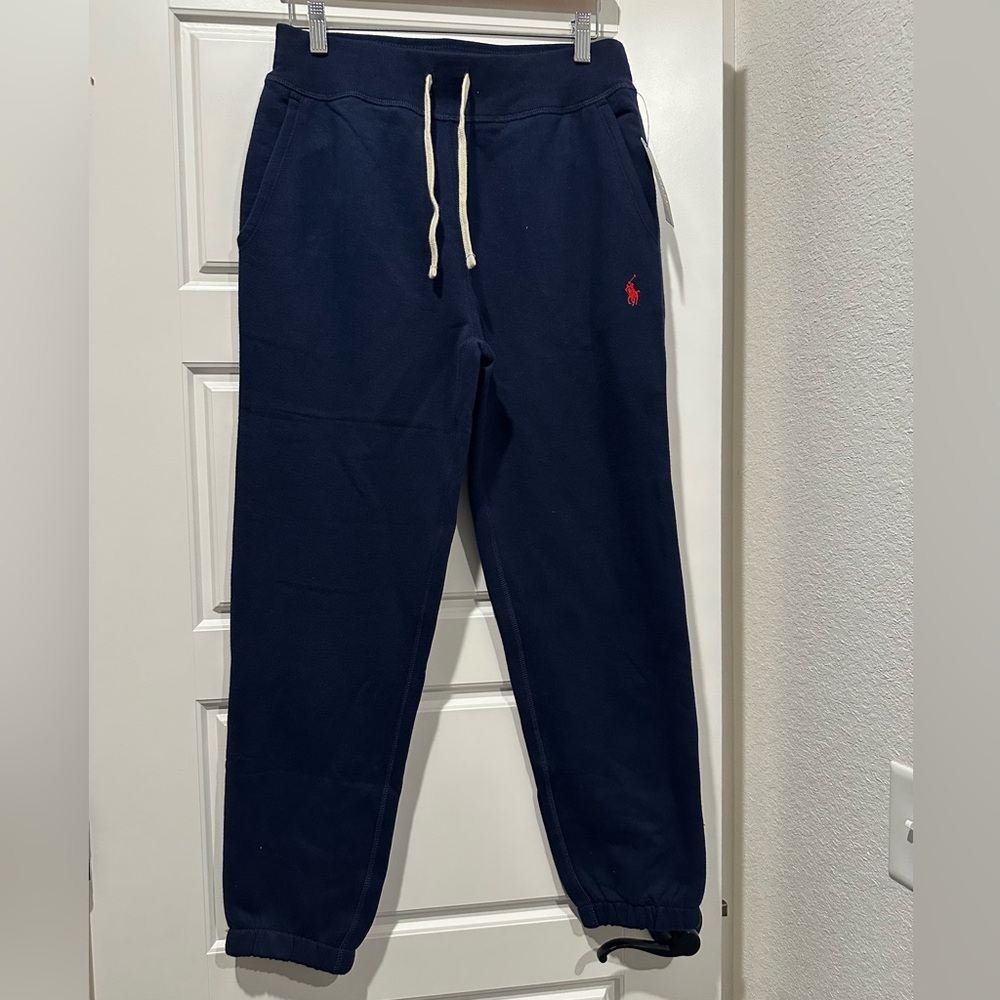 Men’s navy polo jogger sweatpants